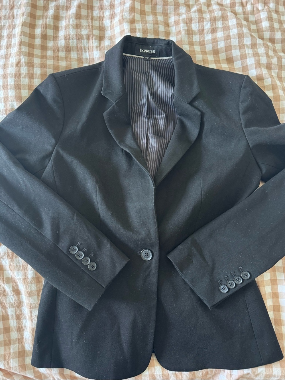 Express Black Single-Button Women's Blazer
